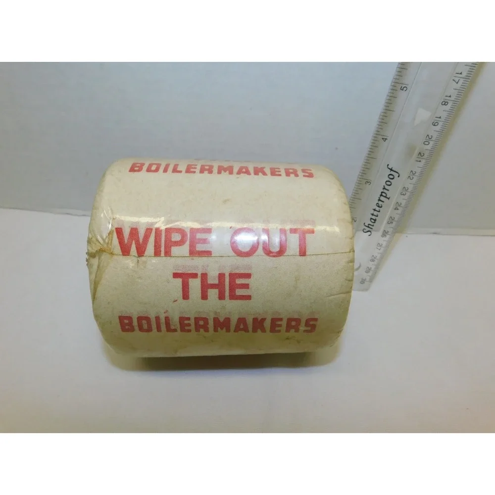 WIPE Out The Boilermakers Toilet Paper Roll Indiana Hoosiers Pride Gag Gift
